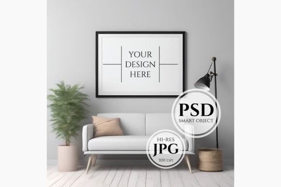 Download Landscape Frame Mockup, Wall Art Mockup - Wall art mockup Collection